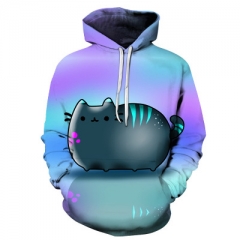 Pusheen The Cat Anime 3D Printed Sweatshirts Anime Hooded Hoodie