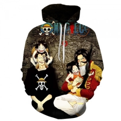 One Piece Anime 3D Printed Sweatshirts Anime Hooded Hoodie