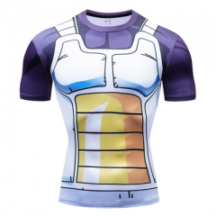 Dragon Ball Z Anime 3D Printed Anime Costume Compressed Tight Top Short Sleeve