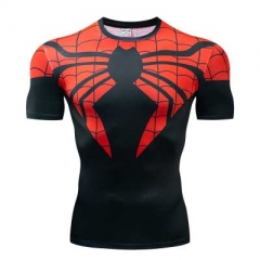 Marvel's The Avengers Anime 3D Printed Anime Short Sleeve Costume Compressed Tight Top