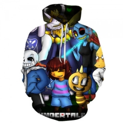 Undertale Anime 3D Printed Sweatshirts Anime Hooded Hoodie