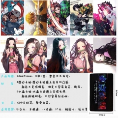 Demon Slayer: Kimetsu no Yaiba Anime Cartoon Pattern ID Card Stickers 10pcs/set (5 Sets)