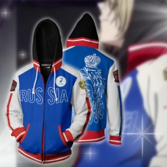 Yuri on Ice Cosplay For Adult 3D Printing Anime Hooded Zipper Hoodie