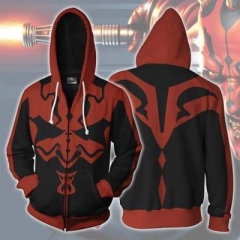 Star War Cosplay For Adult 3D Printing Anime Hooded Zipper Hoodie