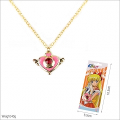 Pretty Soldier Sailor Moon Pattern Cartoon Cosplay Anime Alloy Necklace