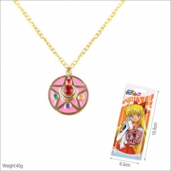 Pretty Soldier Sailor Moon Pattern Cartoon Cosplay Anime Alloy Necklace
