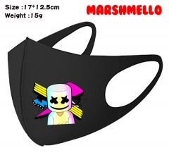 DJ Marshmello Cartoon Pattern Cosplay Printing Anime Mask