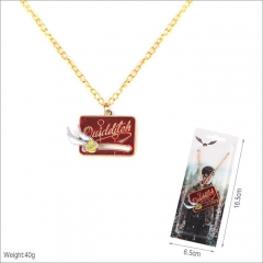 Harry Potter Pattern Cartoon Cosplay Anime Alloy Necklace
