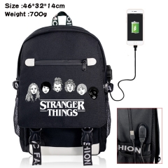 Stranger Things Canvas Students Backpack Anime Bag
