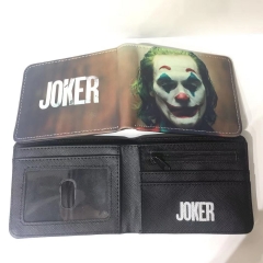 Joker Movie Colorful Short Folding Purse PU Anime Wallet