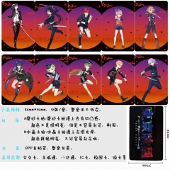 Touken Ranbu Online Anime Cartoon Pattern ID Card Stickers 10pcs/set （5 Sets）