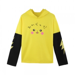 Pokemon Pikachu Cartoon Hoodie Thin Anime Sweatshirt