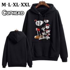 Cuphead Cotton Hoodie Soft Thick Hooded Hoodie Warm With Hat Sweatshirts