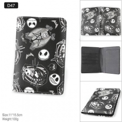 The Nightmare Before Christmas Movie Cosplay Card Holder Anime Passport Book Cover Card Bag