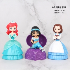 Disney Princess 4 Generation Collection Model Toy Anime PVC Figure (3pcs/set)
