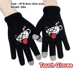 Cuphead Anime Full Finger Touch Screen Gloves Winter Gloves