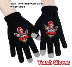 Brawl Stars Anime Full Finger Touch Screen Gloves Winter Gloves