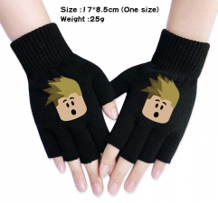 Roblox Anime Half Finger Gloves Winter Gloves