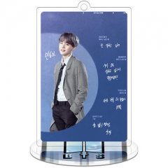 K-POP BTS Bulletproof Boy Scouts Acrylic Standing Decoration Keychain