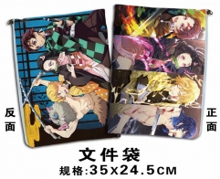 Demon Slayer: Kimetsu no Yaiba Cartoon Document Holder For Student Office Anime File Pocket 35*24.5cm