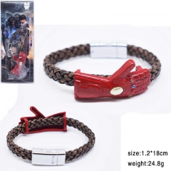 Marvel's The Avengers Iron Man Cosplay Jewelry Bangles Weaving Anime Bracelet