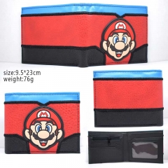 Super Mario Bro Cartoon Cosplay Color Printing Purse Anime Wallet