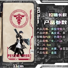 Psycho-pass Cartoon Cosplay Color Printing Purse Anime Long Wallet