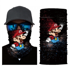 Super Mario Bro Colorful Multifunctional Decorative 3D Unisex Sport Mask Hairband Scarf