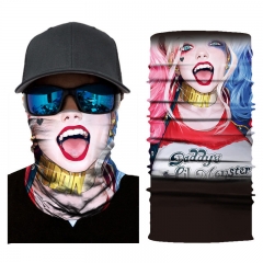 Suicide Squad Colorful Multifunctional Decorative 3D Unisex Sport Mask Hairband Scarf