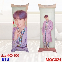 K-POP BTS Bulletproof Boy Scouts Soft Long Cute Print Custom Design Pillow 40X100
