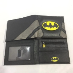 DC Batman Movie Cosplay Colorful Short Folding Purse PU Anime Wallet