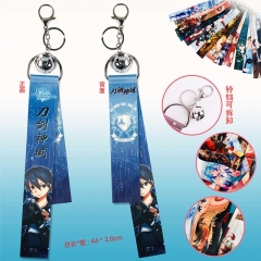 Sword Art Online | SAO With Bell Keychain Cartoon Anime Phone Strap With Pendant