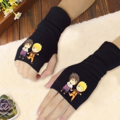 Naruto Anime Half Finger Gloves Winter Gloves