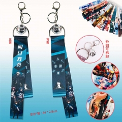 Arknights With Bell Keychain Cartoon Anime Phone Strap With Pendant