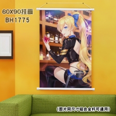 Maid Coffee Gun Waterproof Anime Wallscrolls Cosplay Cartoon Wall Scrolls Decoration