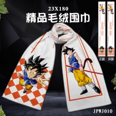 Dragon Ball Z Cosplay Cartoon For Winter Double Side Mink Cashmere Warm Decoration Scarf