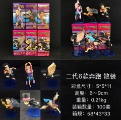 One Piece 2 Generation Cartoon Cosplay Anime Figure Collection Model Toy (6pcs/set)