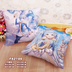 Hatsune Miku Cartoon Cosplay Decorative Chair Cushion Cartoon Anime Square Pillow
