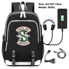 Riverdale  Anime Cosplay Cartoon Colorful USB Charging Backpack Bag