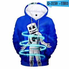 DJ Marshmello  Anime 3D Print Casual Hooded Hoodie For Kids And Adult
