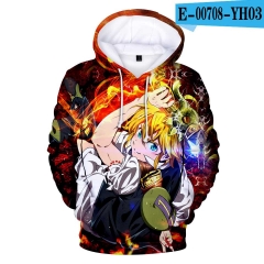 The Seven Deadly Sins  Anime 3D Print Casual Hooded Hoodie For Kids And Adult