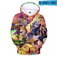 Super Smash Bros Game 3D Print Casual Hooded Hoodie For Kids And Adult
