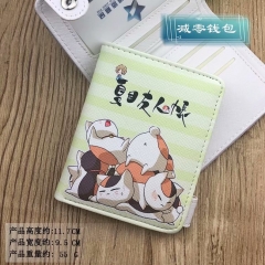 Natsume Yuujinchou Cartoon Cosplay Purse PU Leather Anime Short Wallet