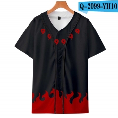 Naruto Series Anime 3D Printed SBaseball Short Sleeve T Shirt