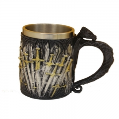 Game of Thrones 3D Cosplay Stainless Steel Anime Cup