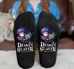 Demon Slayer: Kimetsu no Yaiba Cosplay Unisex Free Size Anime Short Socks