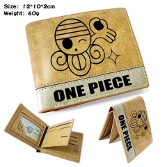 One Piece Anime Cosplay PU Purse Folding Anime Short Wallet