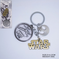 Star Wars Three Pendants Key Ring Fashion Jewelry Anime Alloy Keychain