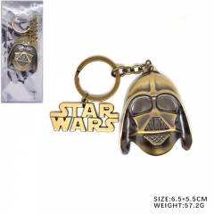 Star Wars Bronze Pendant Key Ring Fashion Jewelry Anime Alloy Keychain