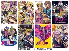 3 Styles JoJo's Bizarre Adventure Cartoon Pattern Anime Posters Set